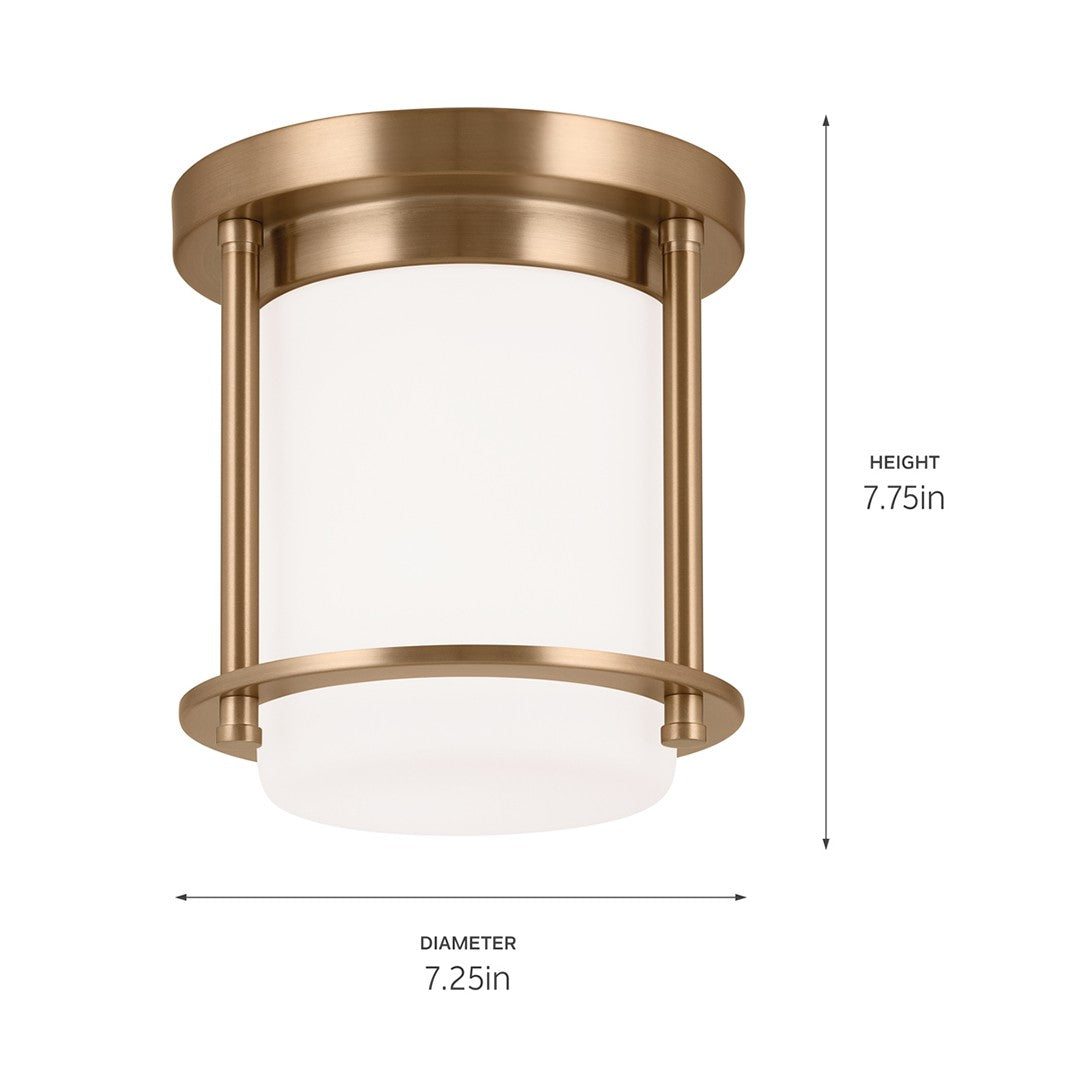 Kichler - 52596CPZ - One Light Flush Mount - Brit - Champagne Bronze