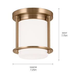 Kichler - 52596CPZ - One Light Flush Mount - Brit - Champagne Bronze