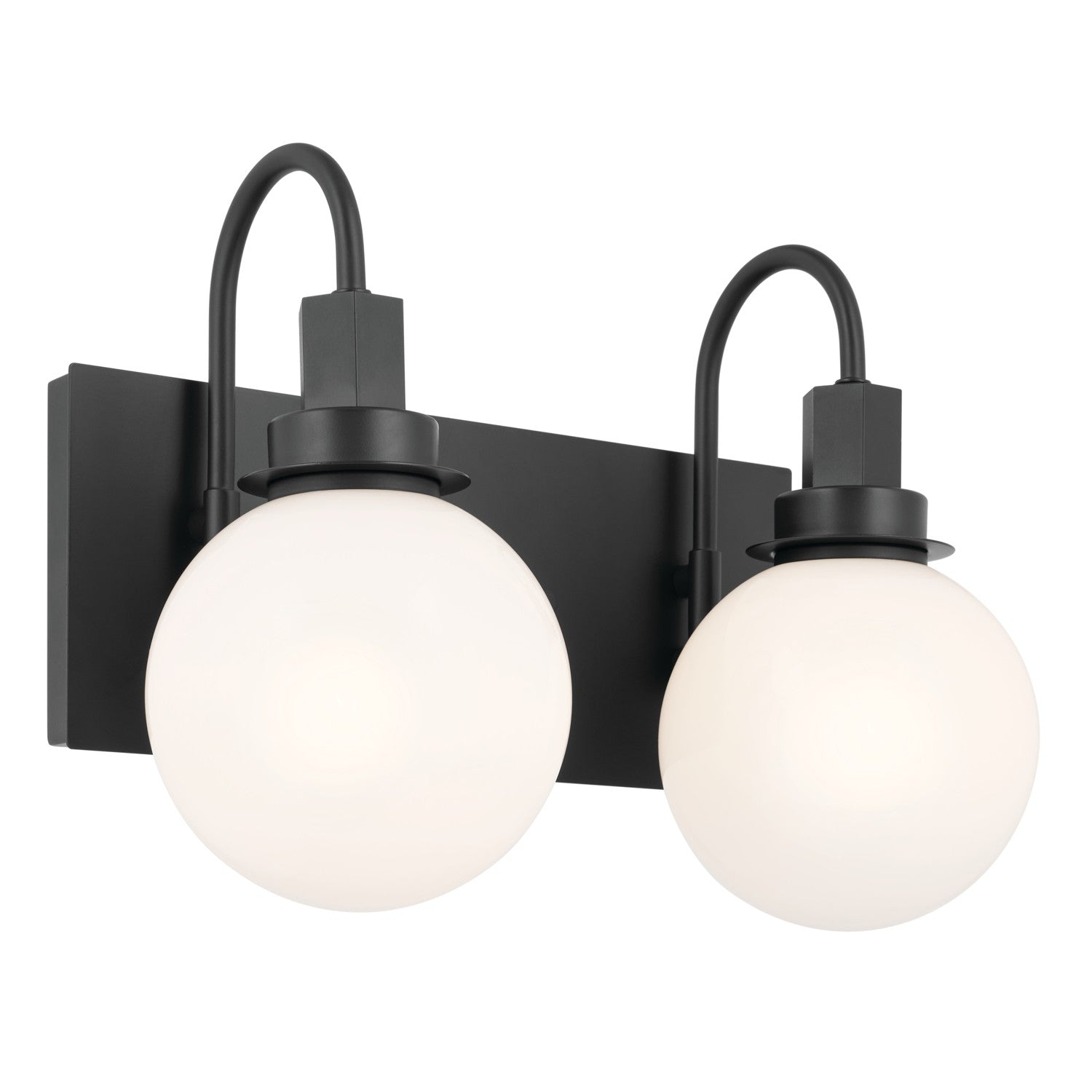 Kichler - 55150BK - Two Light Bath - Hex - Black