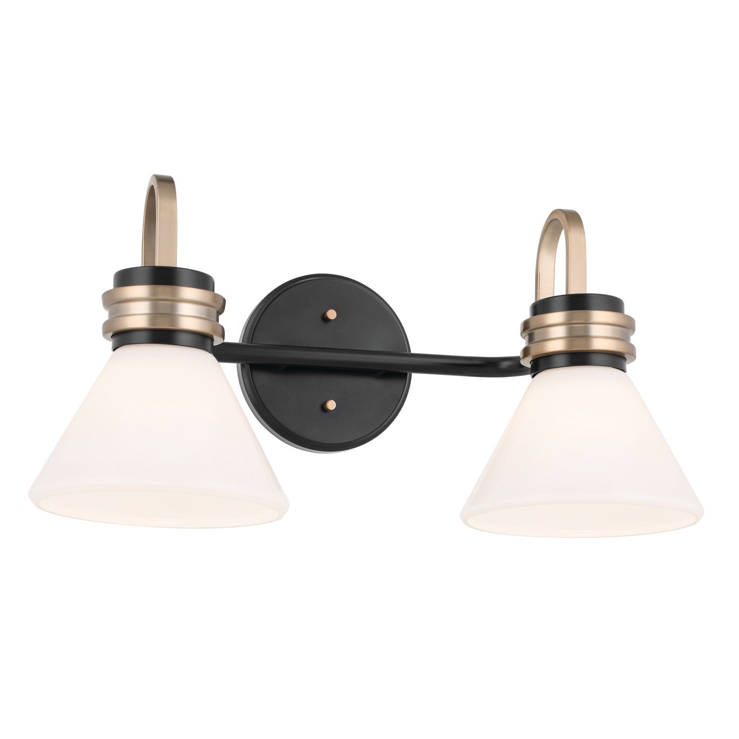 Kichler - 55154BK - Two Light Bath - Farum - Black