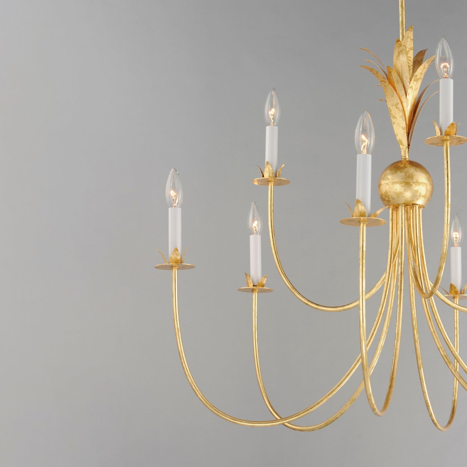 Maxim - 2889GL - Nine Light Chandelier - Paloma - Gold Leaf