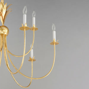 Maxim - 2889GL - Nine Light Chandelier - Paloma - Gold Leaf