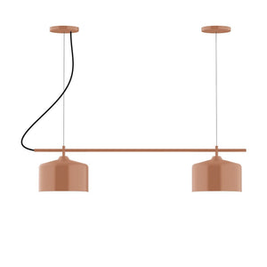 Montclair Light Works - CHB419-19 - Two Light Linear Chandelier - Axis - Terracotta