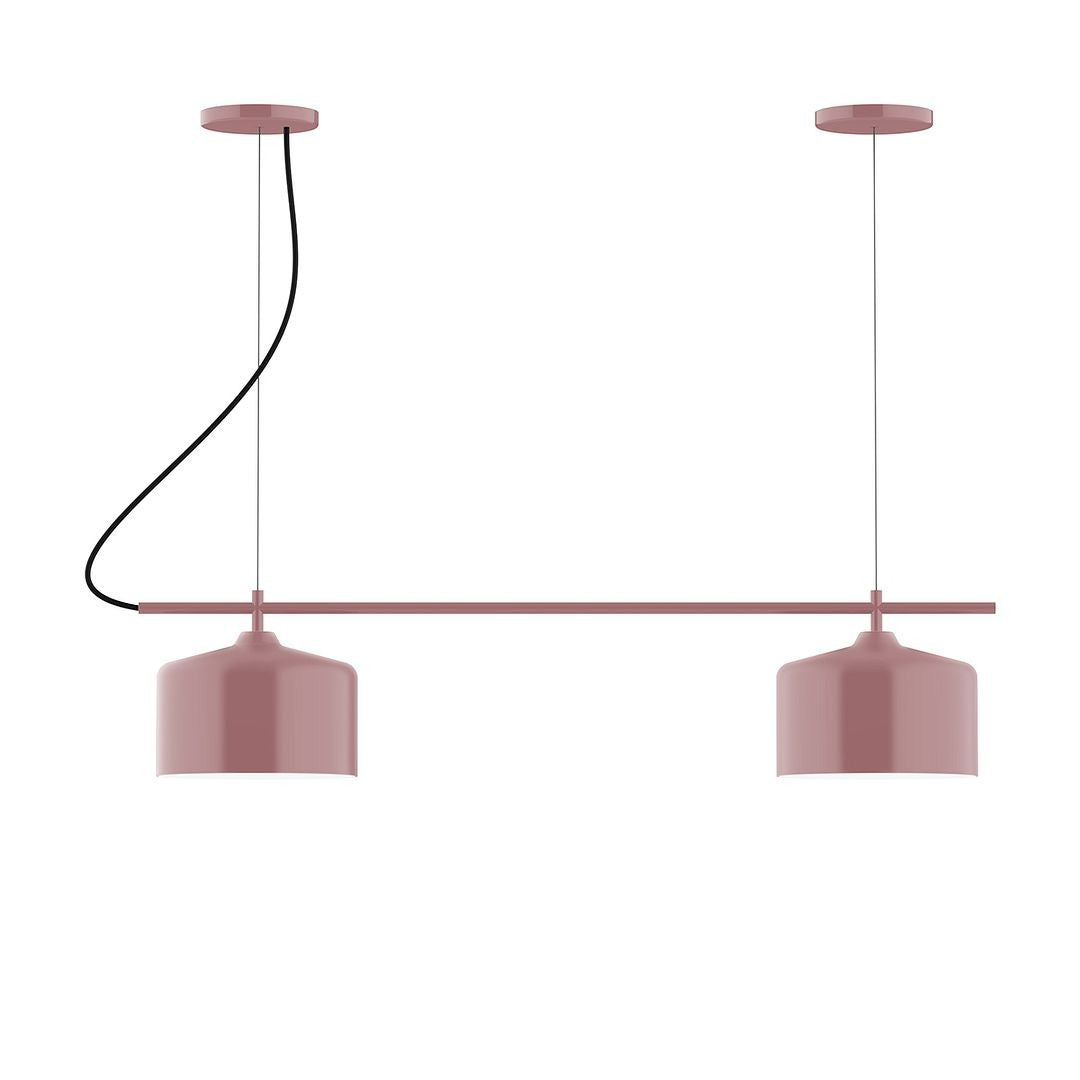 Montclair Light Works - CHB419-20 - Two Light Linear Chandelier - Axis - Mauve