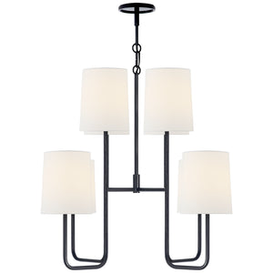 Visual Comfort Signature - BBL 5081C-L - Eight Light Chandelier - Go lightly - Charcoal