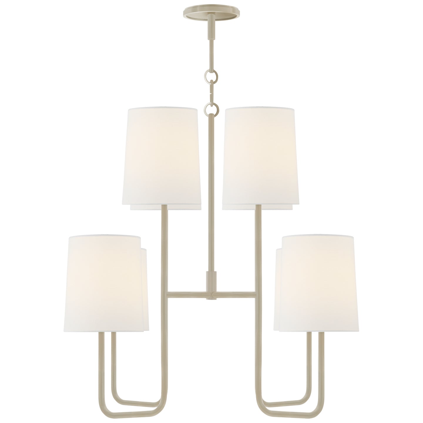 Visual Comfort Signature - BBL 5081CW-L - Eight Light Chandelier - Go lightly - China White