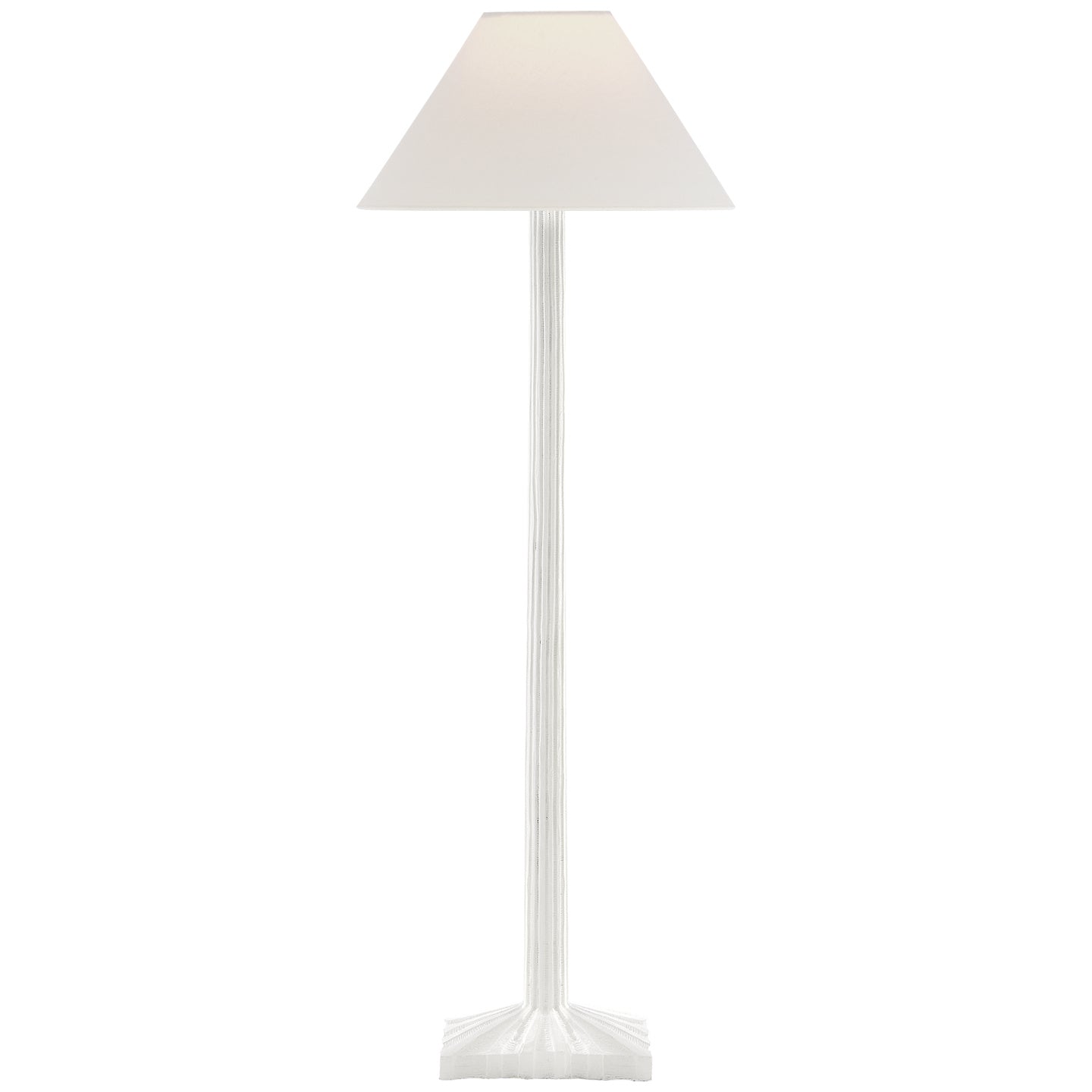 Visual Comfort Signature - CHA 8463WHT-L - One Light Buffet Lamp - Strie - Plaster White