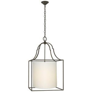 Visual Comfort Signature - CHC 2167AI-L - Three Light Hanging Lantern - Gustavian - Aged Iron