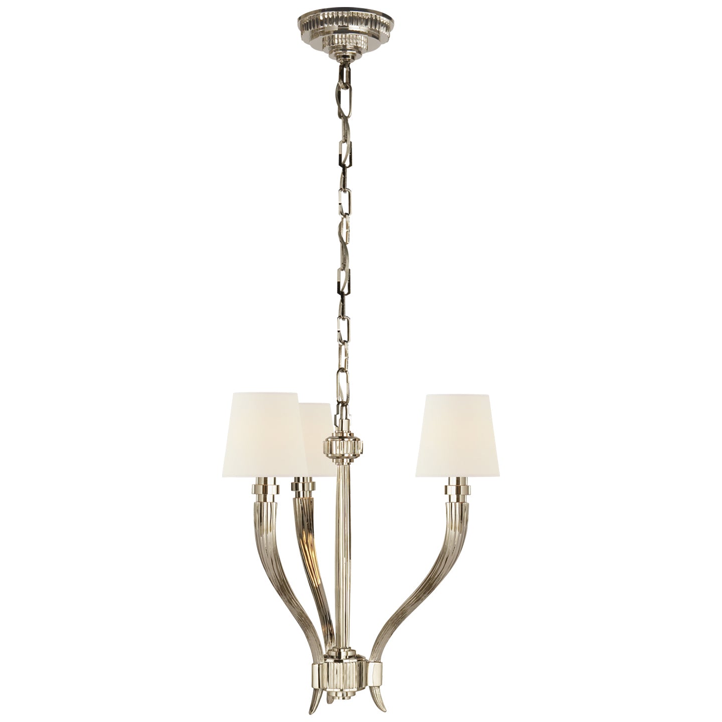 Visual Comfort Signature - CHC 2461PN-L - Three Light Chandelier - Ruhlmann - Polished Nickel