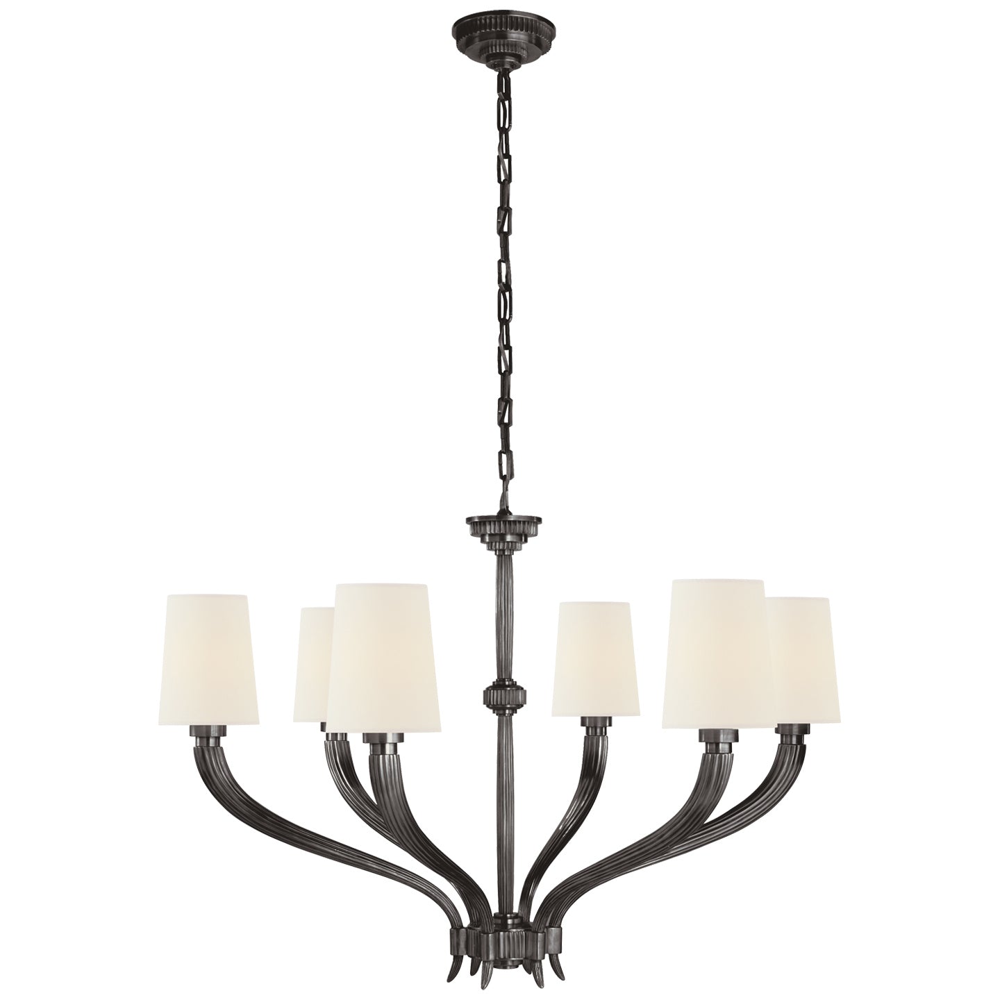 Visual Comfort Signature - CHC 2462BZ-L - Six Light Chandelier - Ruhlmann - Bronze