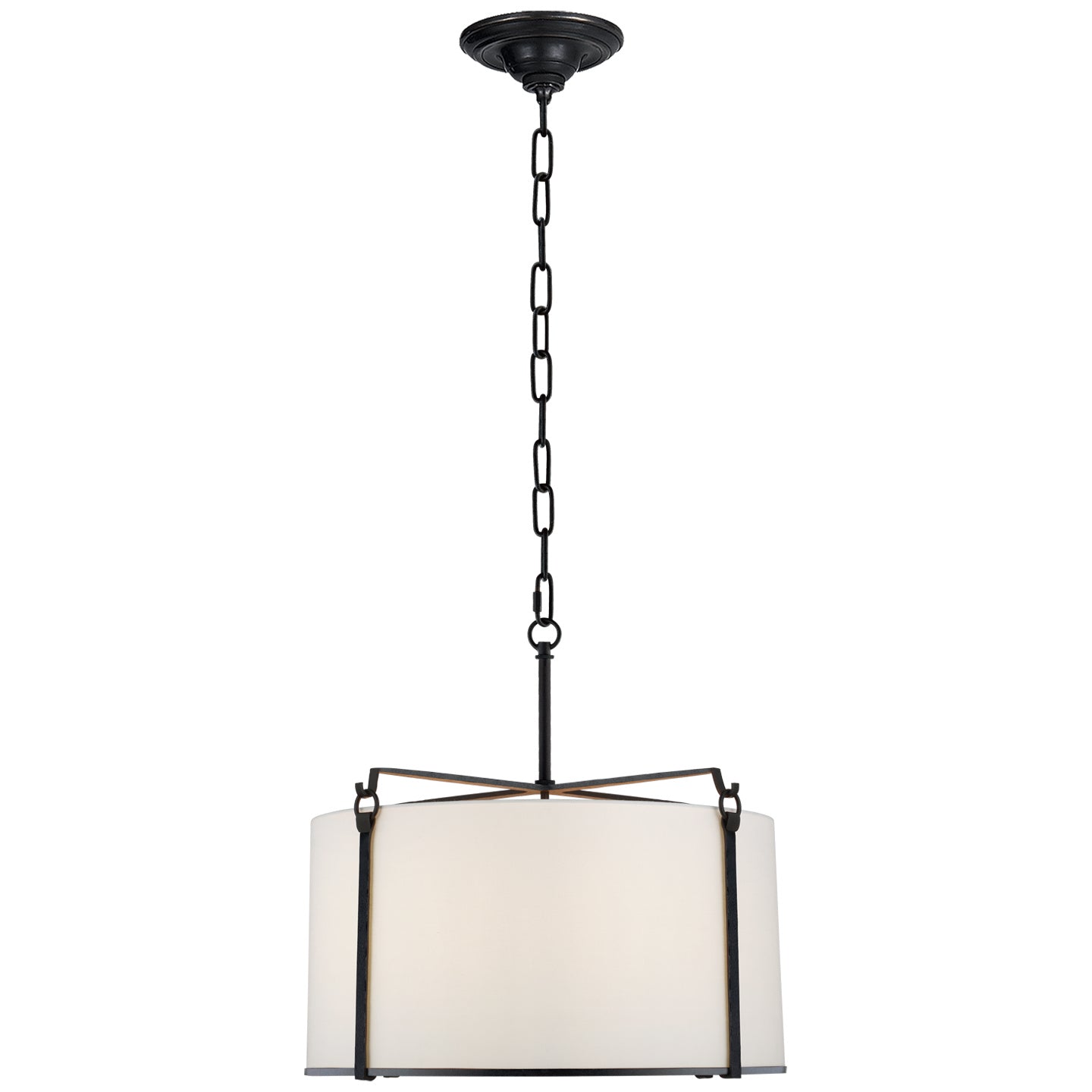 Visual Comfort Signature - S 5030BR-L - Four Light Hanging Lantern - Aspen - Blackened Rust