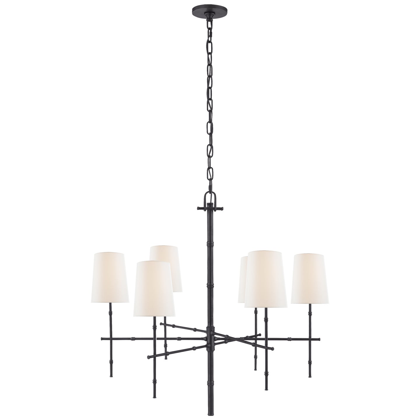 Visual Comfort Signature - S 5161BZ-L - Six Light Chandelier - Grenol - Bronze