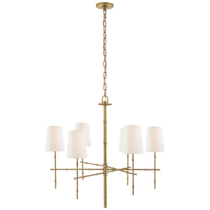 Visual Comfort Signature - S 5161HAB-L - Six Light Chandelier - Grenol - Hand-Rubbed Antique Brass