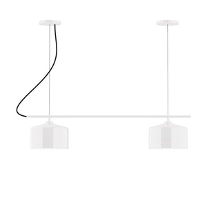 Montclair Light Works - CHB419-44-C01 - Two Light Linear Chandelier - Axis - White