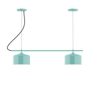 Montclair Light Works - CHB419-48-C01 - Two Light Linear Chandelier - Axis - Sea Green