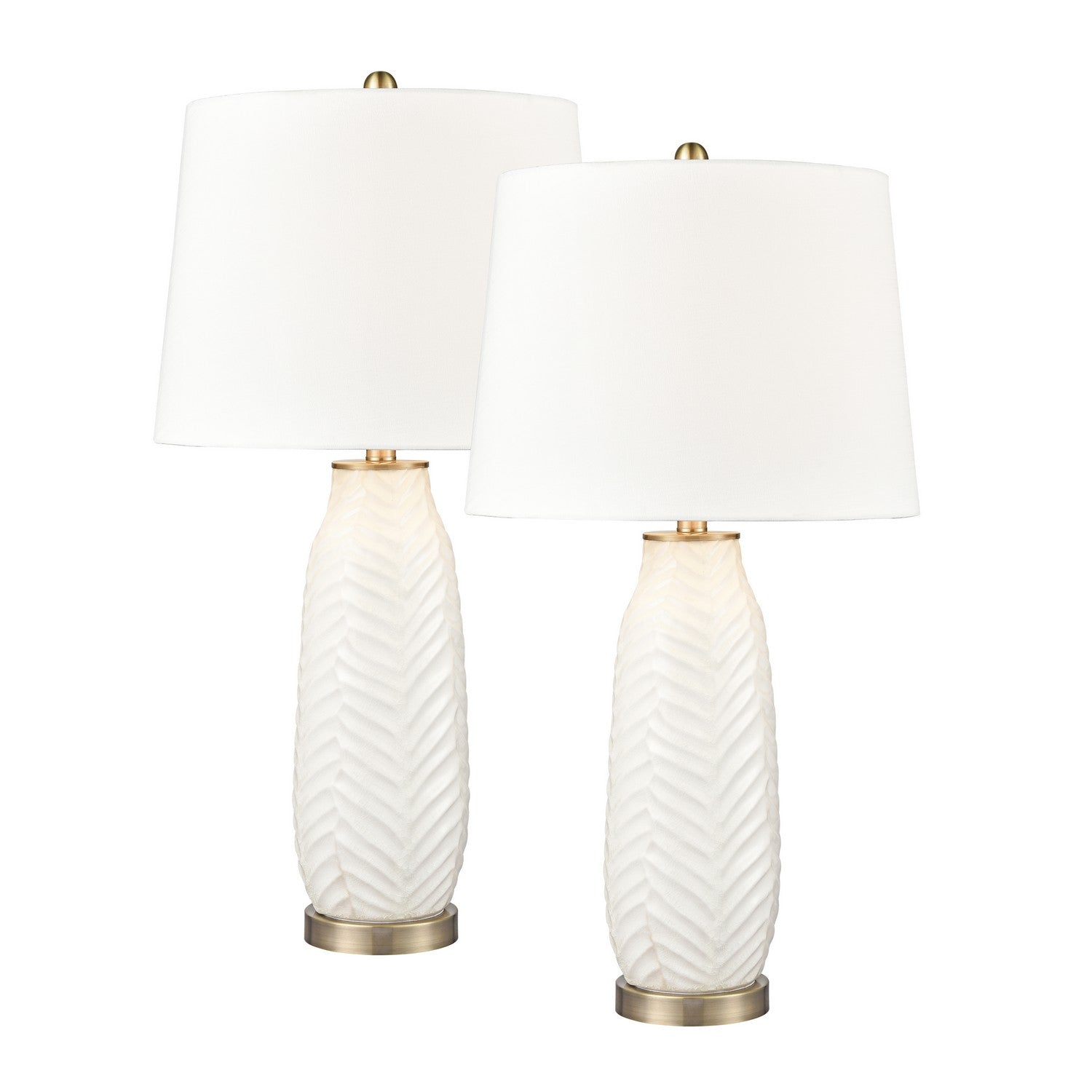 ELK Home - S0019-8034/S2 - One Light Table Lamp - Set of 2 - Bynum - White