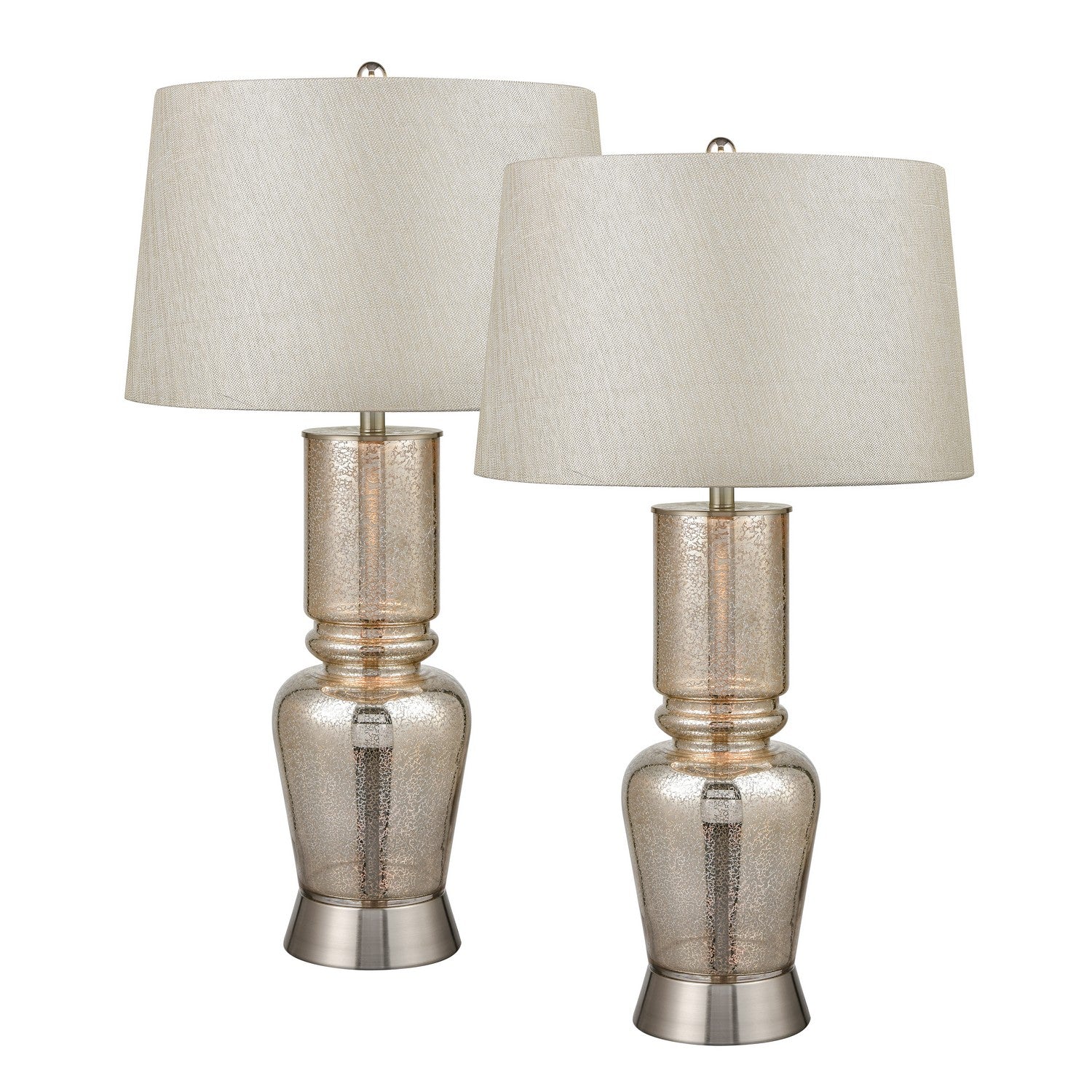 ELK Home - S0019-9478/S2 - One Light Table Lamp - Set of 2 - Sisely - Silver Mercury