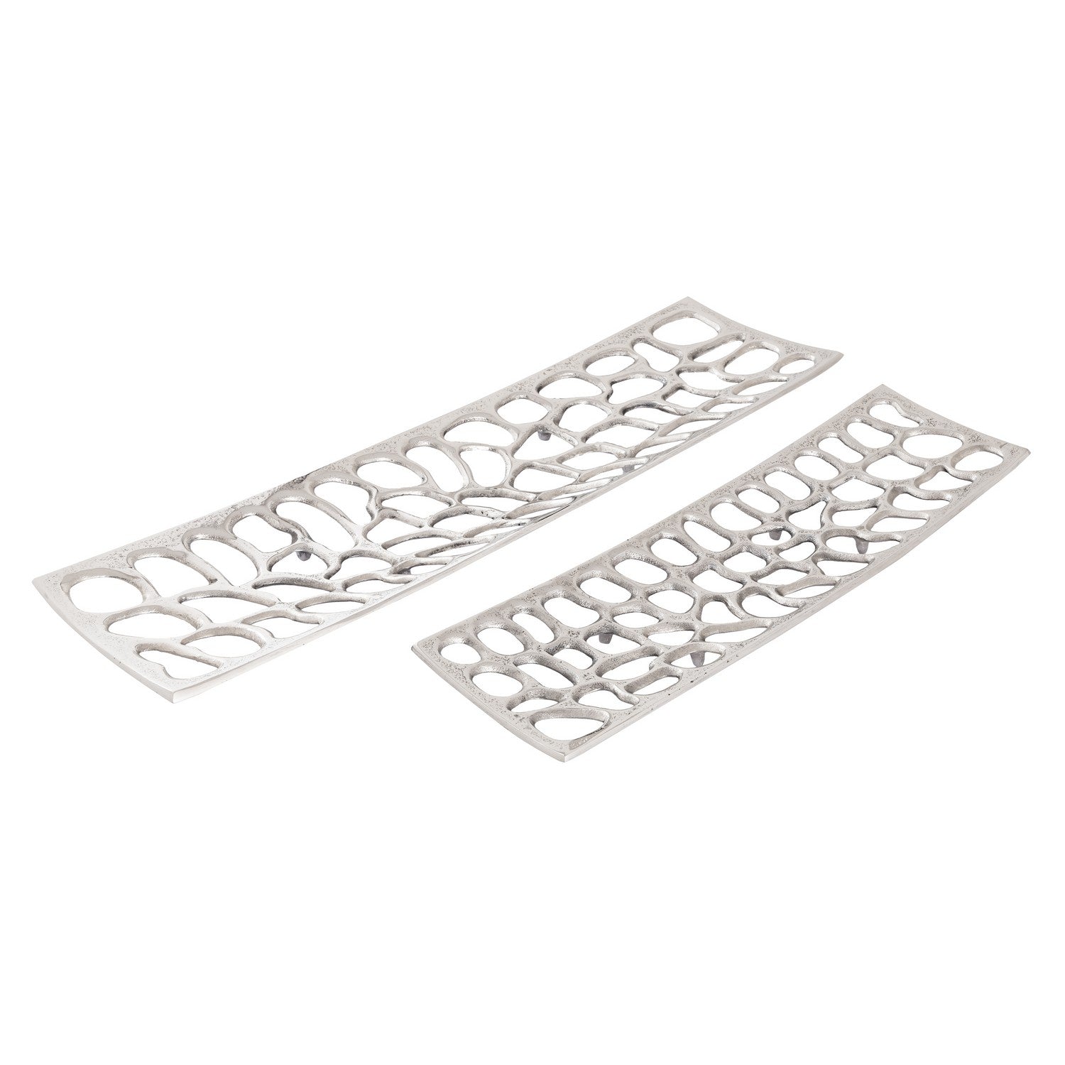 ELK Home - S0807-11395/S2 - Tray - Set of 2 - Maro - Nickel