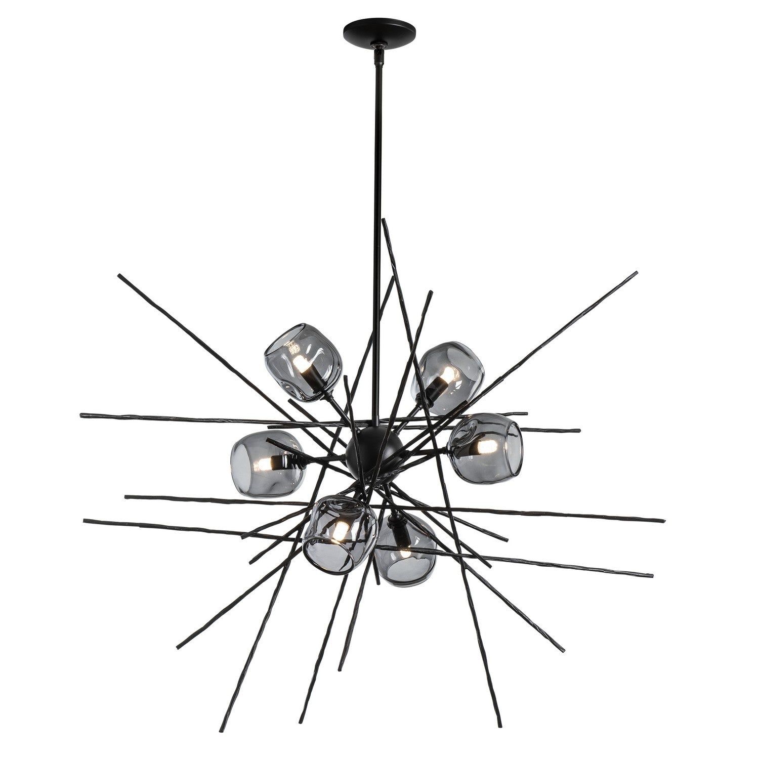 Hubbardton Forge - 131590-SKT-MULT-10-YL0709 - Griffin Starburst Pendant - Griffin - Black