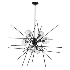 Hubbardton Forge - 131590-SKT-MULT-10-ZM0709 - Six Light Pendant - Griffin - Black