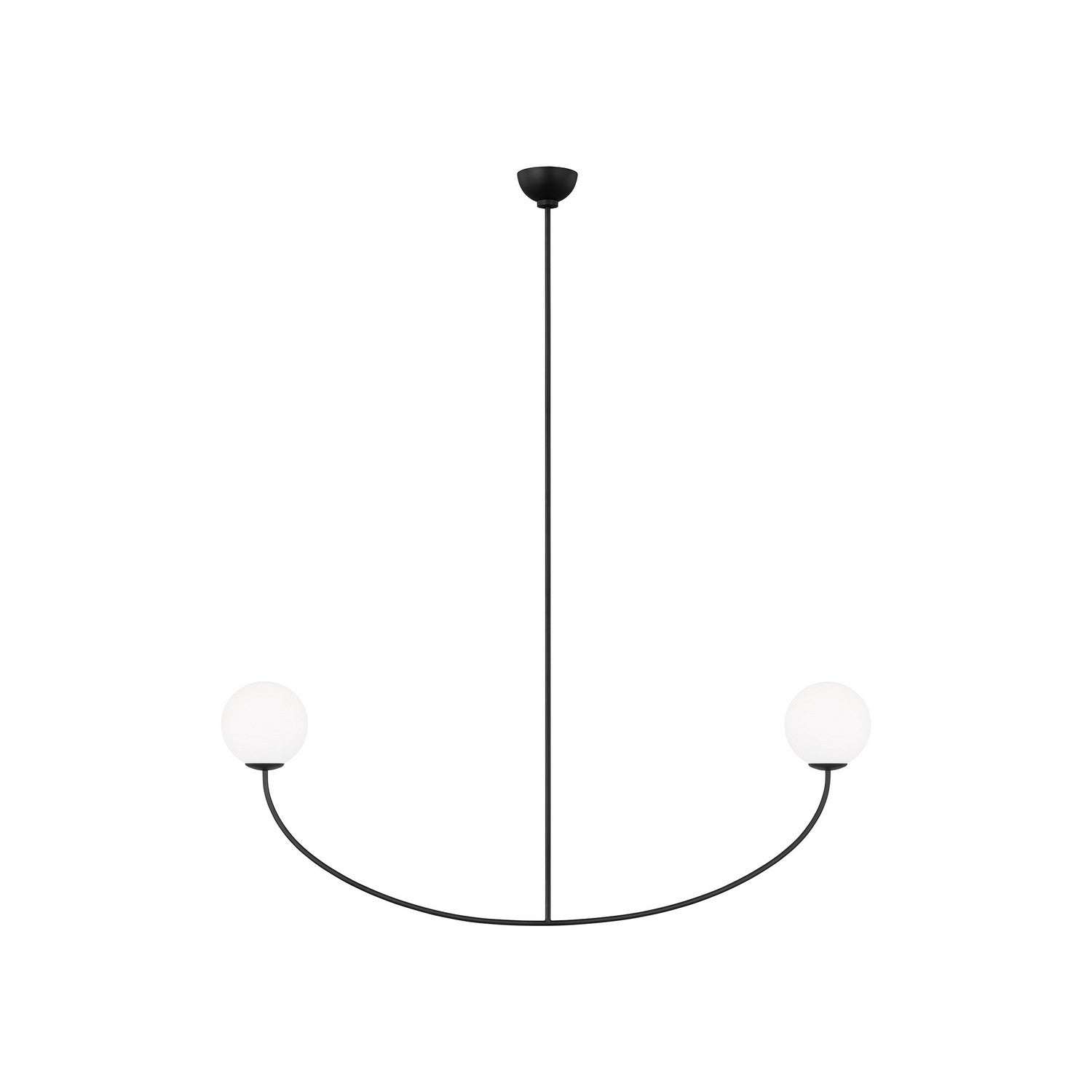 Visual Comfort Studio - AEC1132MBK - Two Light Linear Chandelier - Galassia - Midnight Black