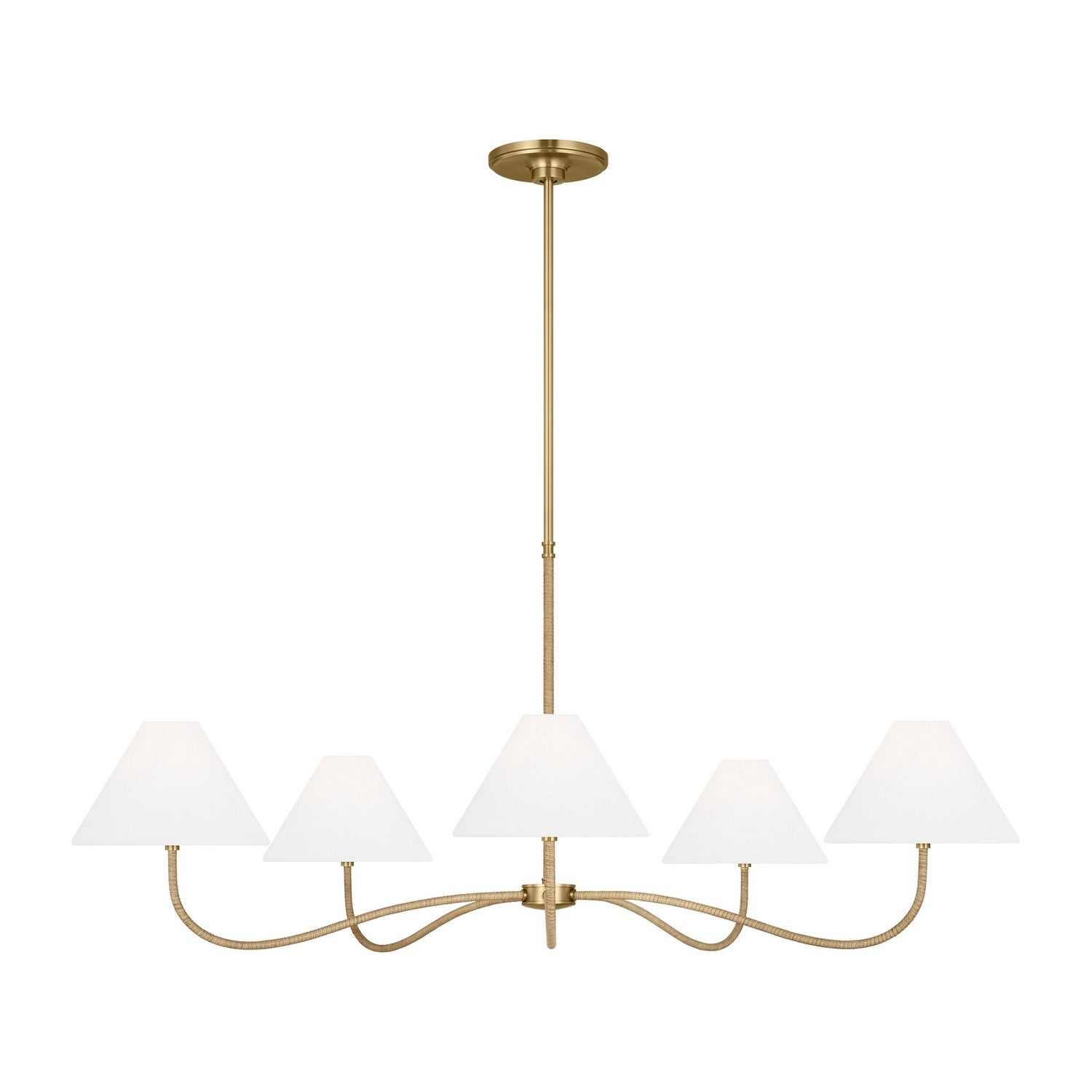 Visual Comfort Studio - CC1695BBS - Five Light Chandelier - Laguna - Burnished Brass