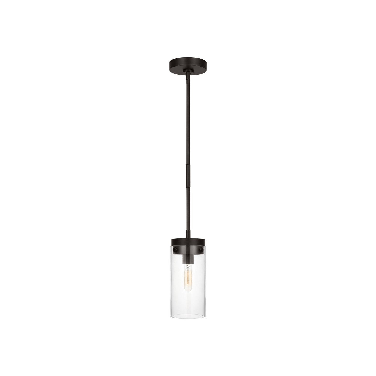 Visual Comfort Studio - CP1001AI - One Light Pendant - Garrett - Aged Iron