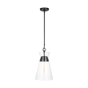 Visual Comfort Studio - CP1021AI - One Light Pendant - Atlantic - Aged Iron