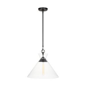 Visual Comfort Studio - CP1031AI - One Light Pendant - Atlantic - Aged Iron
