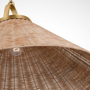 Visual Comfort Studio - CP1441BBS - One Light Pendant - Whitby - Burnished Brass