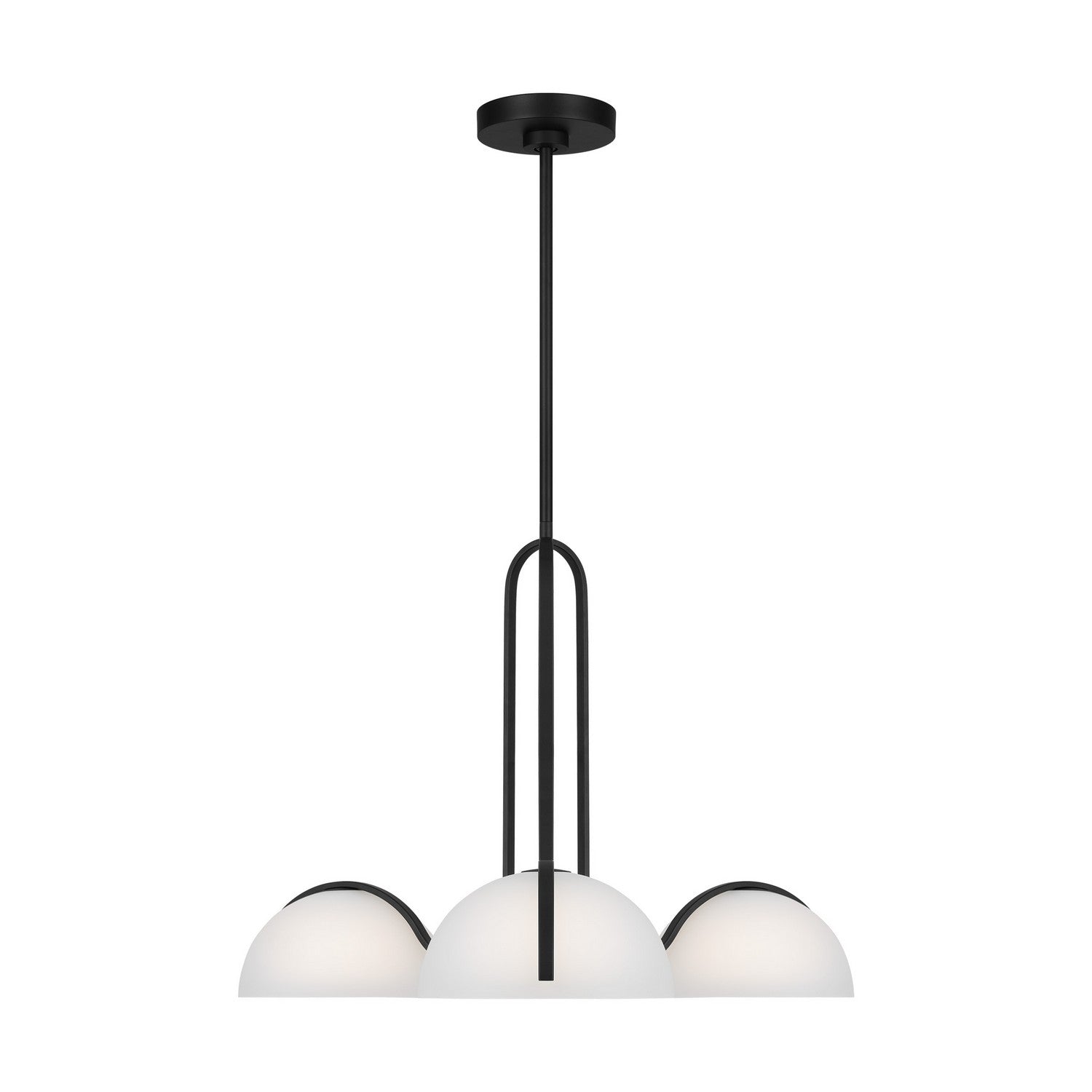 Visual Comfort Studio - KC1133MBK - Three Light Chandelier - Nido - Midnight Black