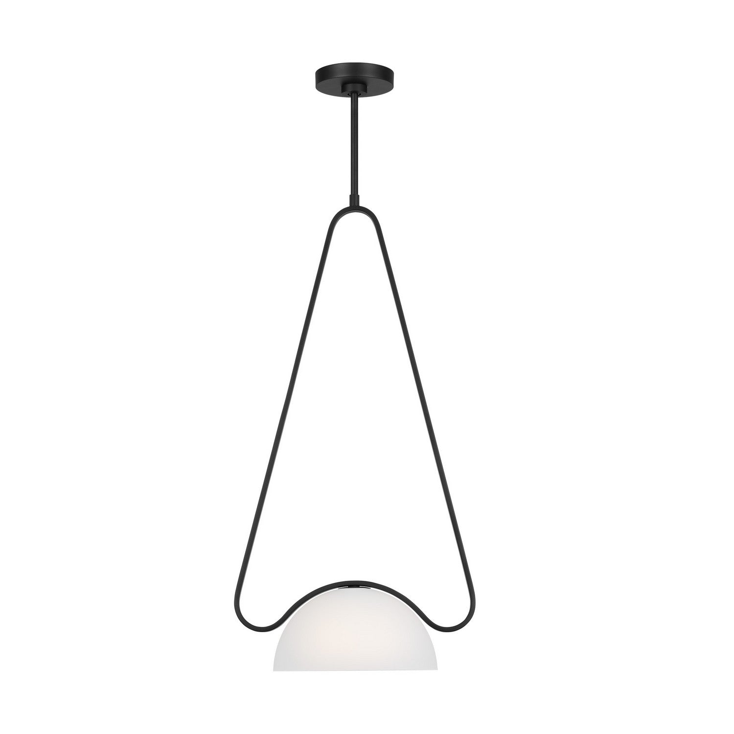 Visual Comfort Studio - KP1151MBK - One Light Pendant - Nido - Midnight Black