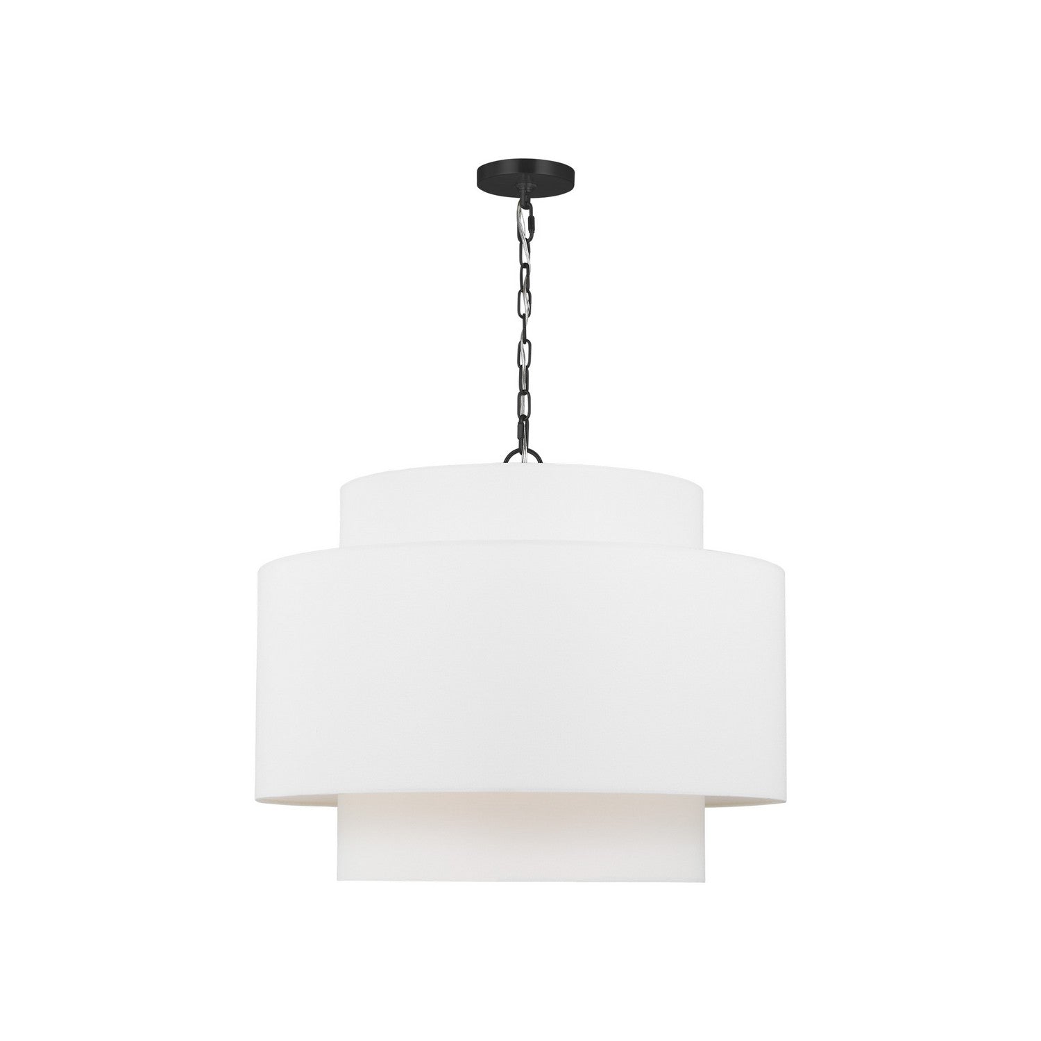 Visual Comfort Studio - KSP1043MBK - Three Light Pendant - Sawyer - Midnight Black