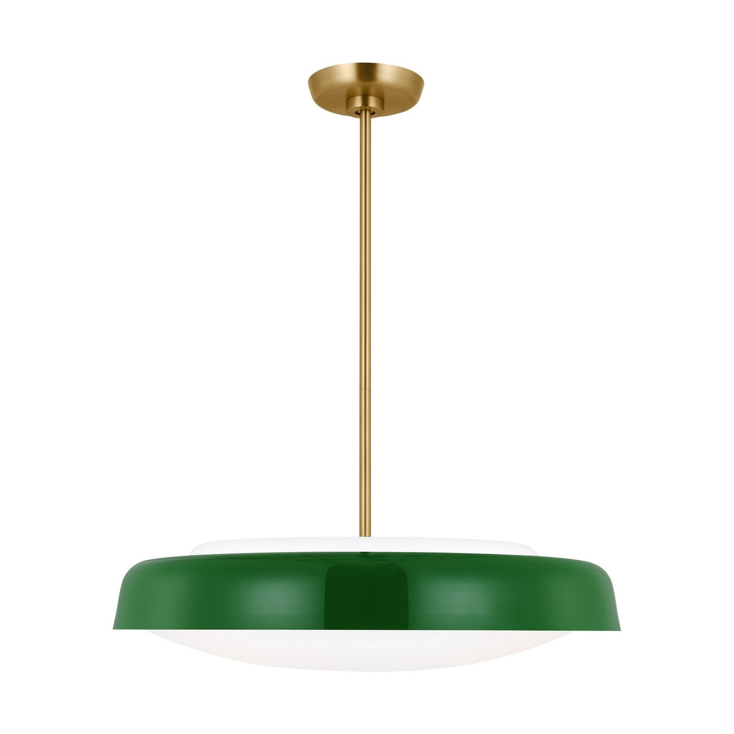 Visual Comfort Studio - KSP1133GRN - Three Light Pendant - Draper - Green