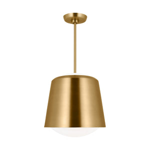 Visual Comfort Studio - KSP1141BBS - One Light Pendant - Draper - Burnished Brass