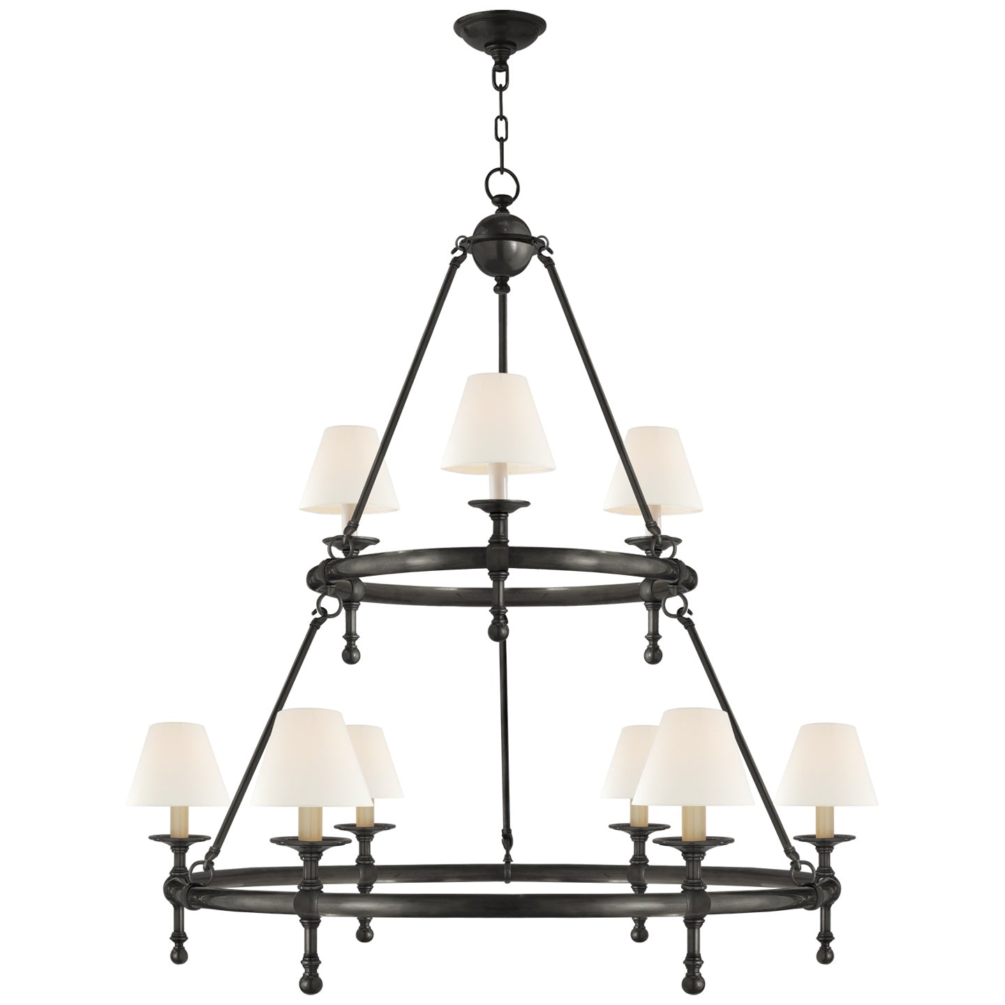 Visual Comfort Signature - SL 5813BZ-L - Nine Light Chandelier - Classic - Bronze