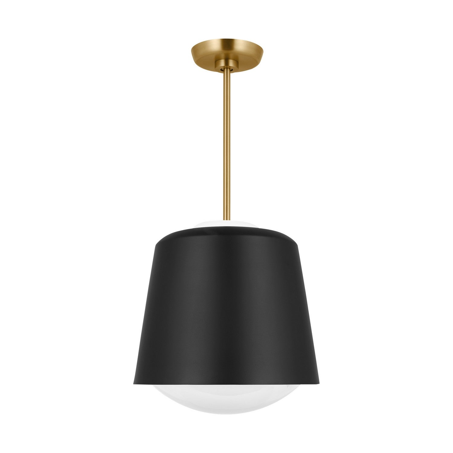 Visual Comfort Studio - KSP1141MBK - One Light Pendant - Draper - Midnight Black