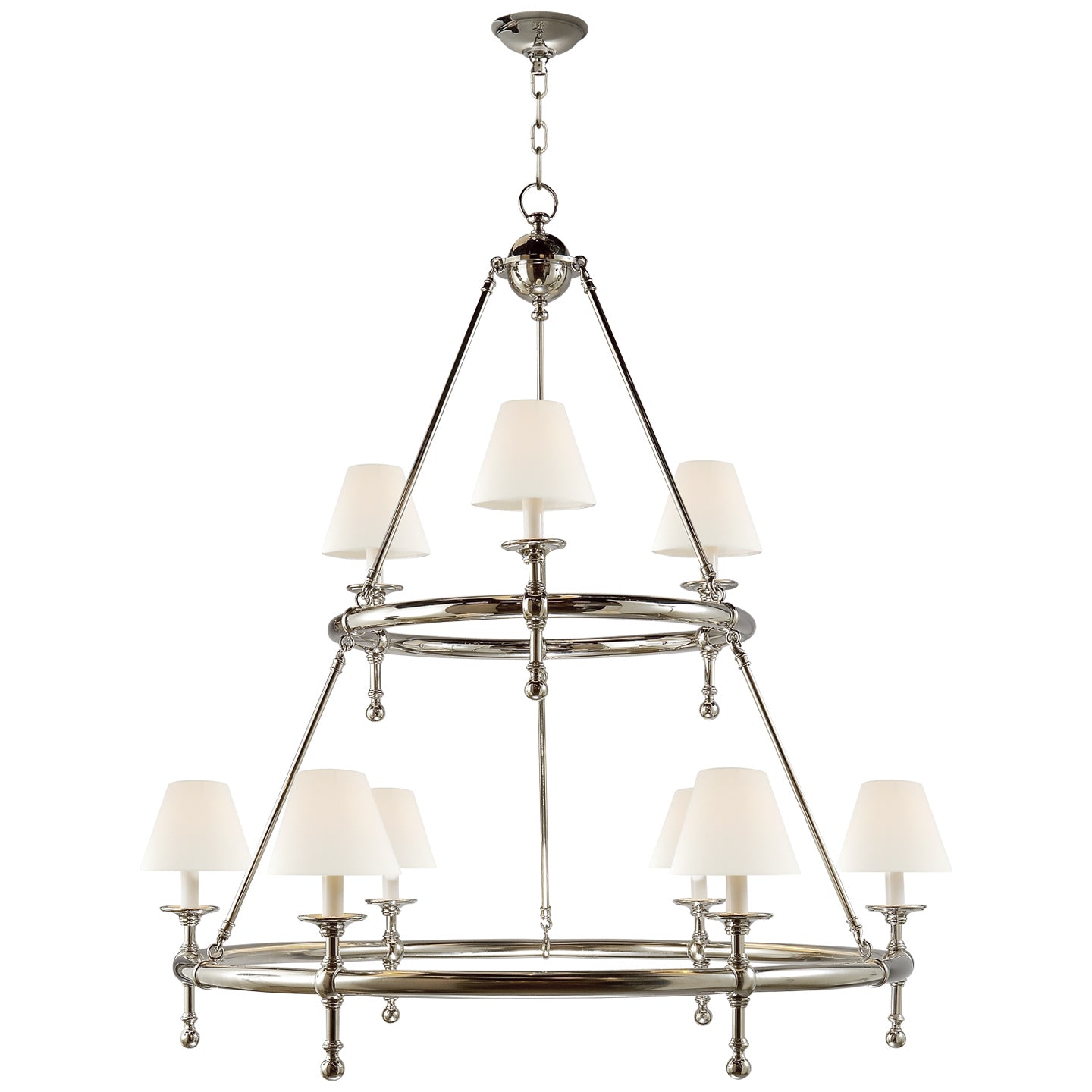 Visual Comfort Signature - SL 5813PN-L - Nine Light Chandelier - Classic - Polished Nickel