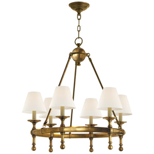 Visual Comfort Signature - SL 5814HAB-L - Six Light Chandelier - Classic - Hand-Rubbed Antique Brass