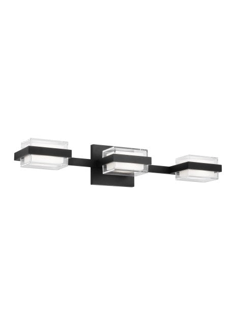 Visual Comfort Modern - 700BCKMD3HB-LED930 - LED Bath Vanity - Kamden - Nightshade Black