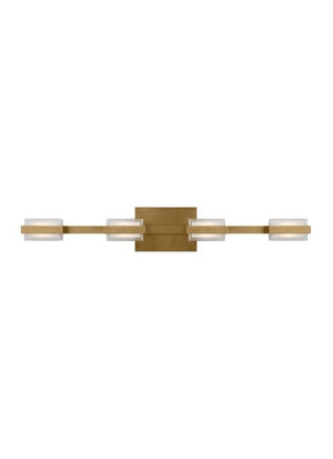 Visual Comfort Modern - 700BCKMD4NB-LED930 - LED Bath Vanity - Kamden - Natural Brass