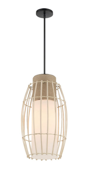 Minka-Lavery - 1104-66A - One Light Pendant - Watermill by Robin Baron - Coal