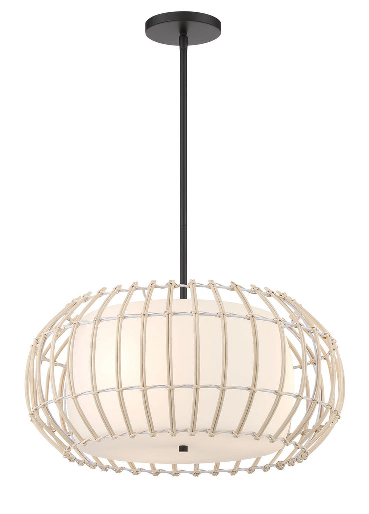 Minka-Lavery - 1105-66A - Three Light Pendant - Watermill by Robin Baron - Coal