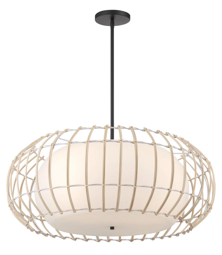 Minka-Lavery - 1106-66A - Four Light Pendant - Watermill by Robin Baron - Coal
