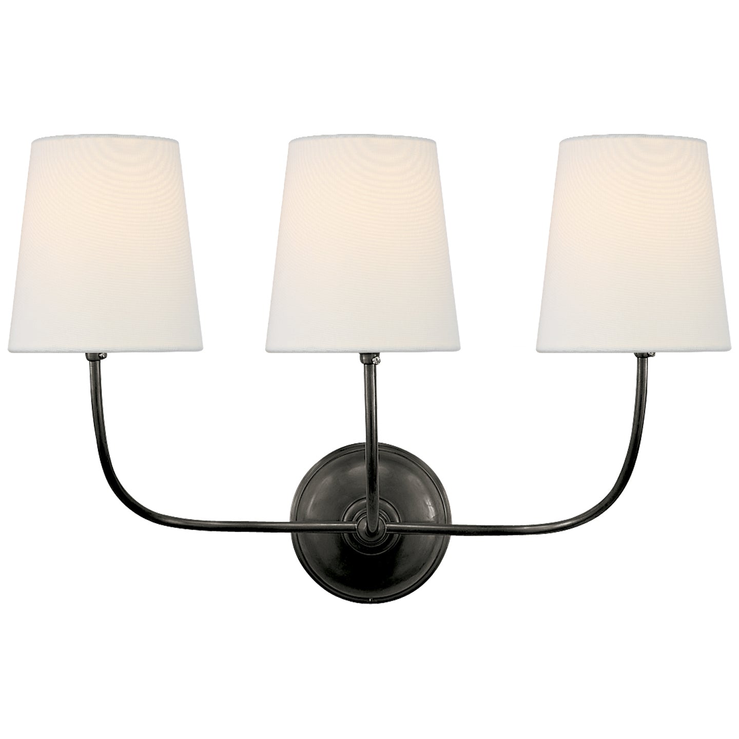 Visual Comfort Signature - TOB 2009BZ-L - Three Light Wall Sconce - Vendome - Bronze