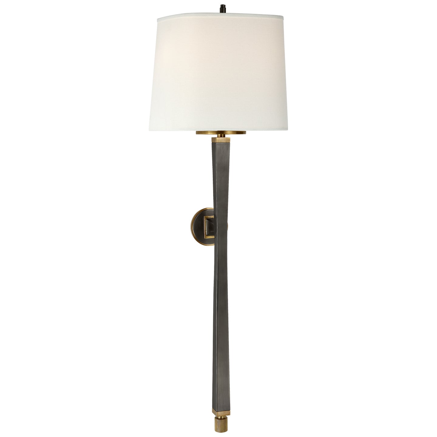 Visual Comfort Signature - TOB 2741BZ/HAB-L - Two Light Wall Sconce - Edie - Bronze with Antique Brass