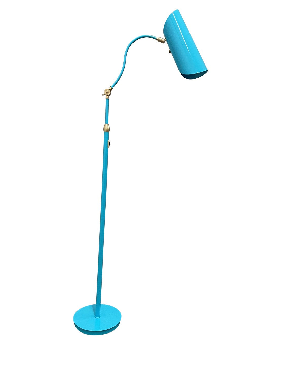 House of Troy - L300-AZSB - LED Floor Lamp - Logan - Azure/Satin Brass