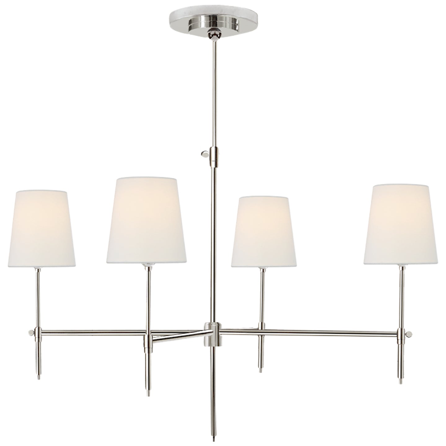 Visual Comfort Signature - TOB 5003PN-L - Four Light Chandelier - Bryant - Polished Nickel