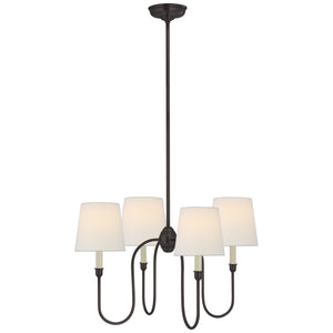 Visual Comfort Signature - TOB 5007BZ-L - Four Light Chandelier - Vendome - Bronze