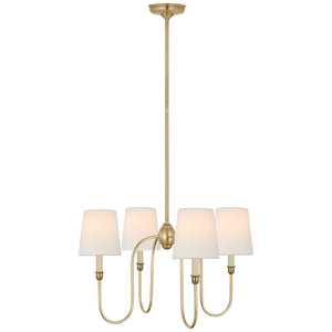 Visual Comfort Signature - TOB 5007HAB-L - Four Light Chandelier - Vendome - Hand-Rubbed Antique Brass